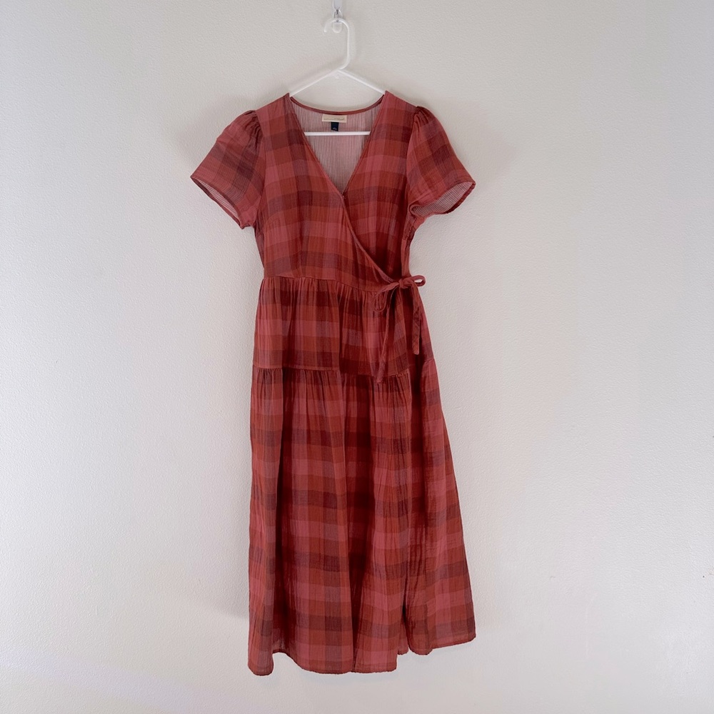 Universal Thread gingham wrap dress